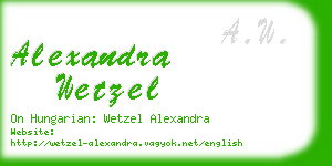 alexandra wetzel business card